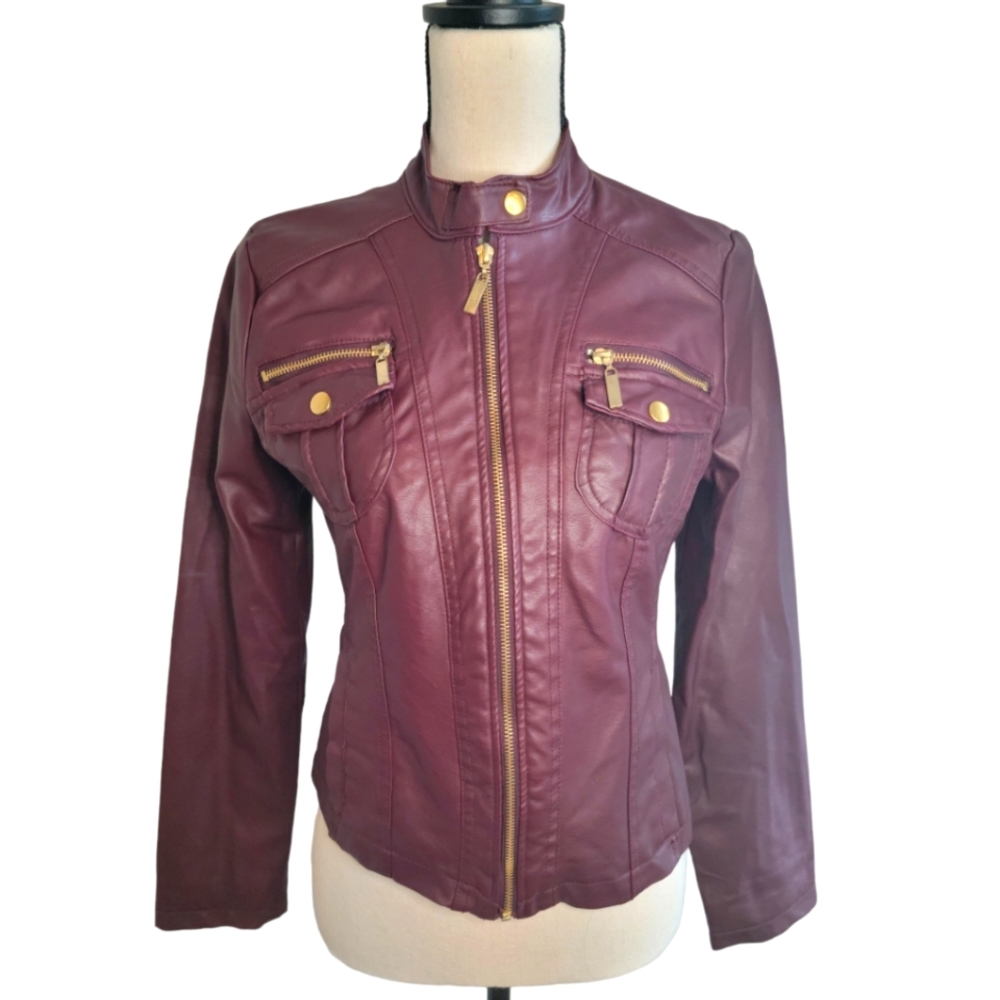 New Look faux leather jacket M